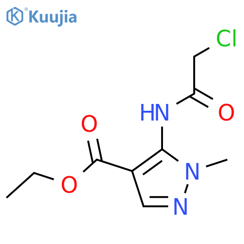 ethyl 5-(2-chloroacetamido)-1-methyl-1H-pyrazole-4-carboxylate structure