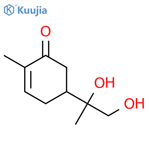 2-CYCLOHEXEN-1-ONE, 5-(1,2-DIHYDROXY-1-METHYLETHYL)-2-METHYL- structure