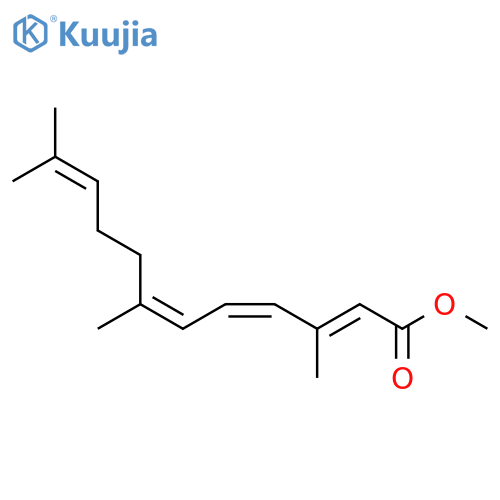 2,4,6,10-Dodecatetraenoic acid, 3,7,11-trimethyl-, methyl ester,(E,Z,Z)- structure