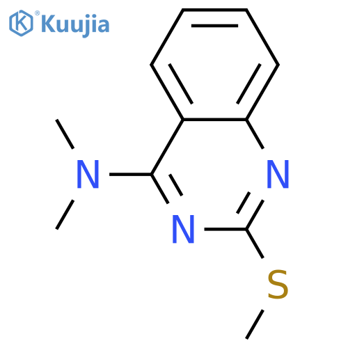 N,N-DIMETHYL-2-(METHYLSULFANYL)-4-QUINAZOLINAMINE structure