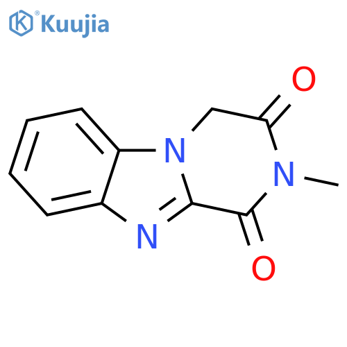 2-methyl-Pyrazino[1,2-a]benzimidazole-1,3(2H,4H)-dione structure