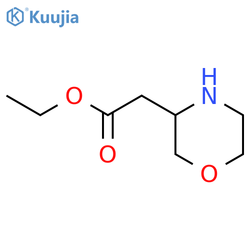 Ethyl 2-(morpholin-3-yl)acetate structure