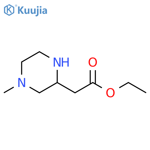 4-methyl-2-Piperazineacetic acid ethyl ester structure