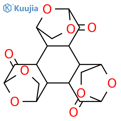 1,4:6,9:11,14-Triepoxybenzo1,2-d:3,4-d:5,6-dtrisoxepin-5,10,15(4H,9H,14H)-trione, dodecahydro-, 1R-(1.alpha.,4.alpha.,5a.alpha.,5b.beta.,6.alpha.,9.alpha.,10a.alpha.,10b.beta.,11.alpha.,14.alpha.,15a.beta.,15b.beta.)- structure