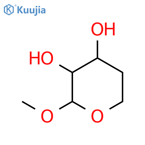 β-D-erythro-Pentopyranoside, methyl 4-deoxy- structure