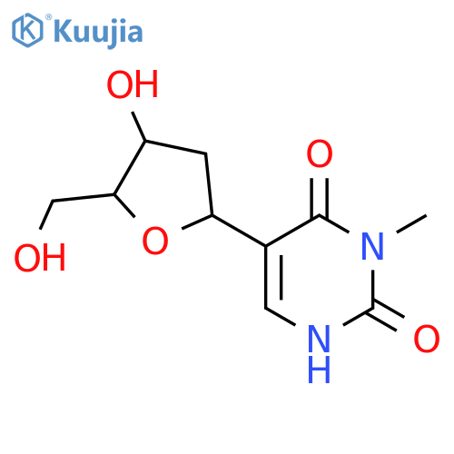 2,4(1H,3H)-Pyrimidinedione,5-(2-deoxy-b-D-erythro-pentofuranosyl)-3-methyl- structure