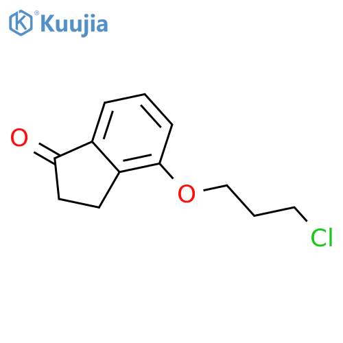 1H-Inden-1-one, 4-(3-chloropropoxy)-2,3-dihydro- structure