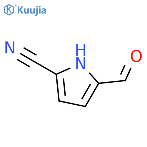 5-formyl-1H-Pyrrole-2-carbonitrile structure