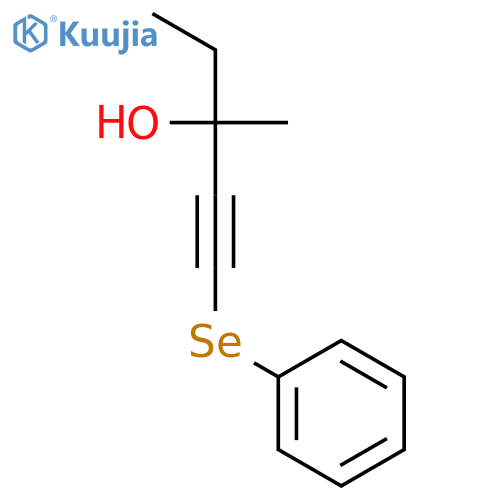 1-PENTYN-3-OL, 3-METHYL-1-(PHENYLSELENO)- structure