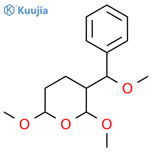 2H-Pyran, tetrahydro-2,6-dimethoxy-3-(methoxyphenylmethyl)- structure