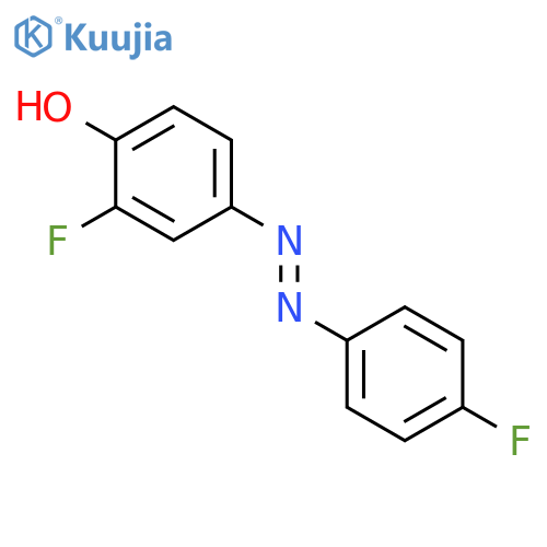 PHENOL, 2-FLUORO-4-[(4-FLUOROPHENYL)AZO]- structure