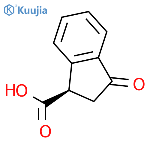 (1R)-3-oxo-2,3-dihydro-1H-indene-1-carboxylic acid structure