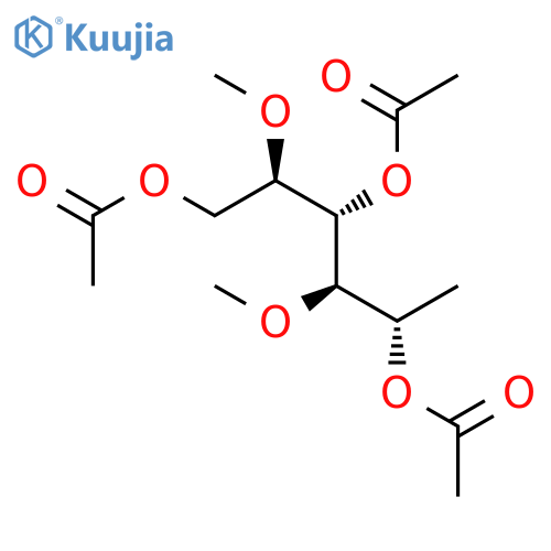 GALACTITOL, 1-DEOXY-3,5-DI-O-METHYL-, TRIACETATE structure
