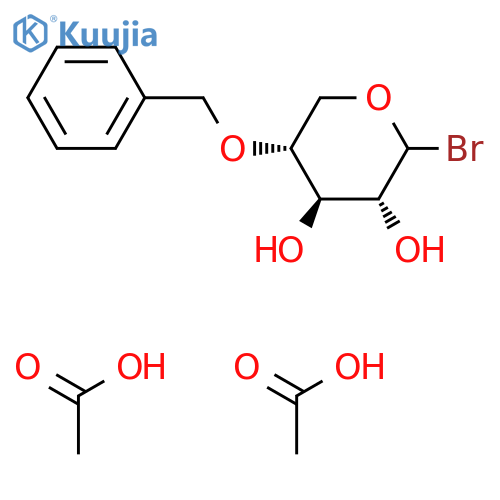 D-Xylopyranosyl bromide, 4-O-(phenylmethyl)-, diacetate structure