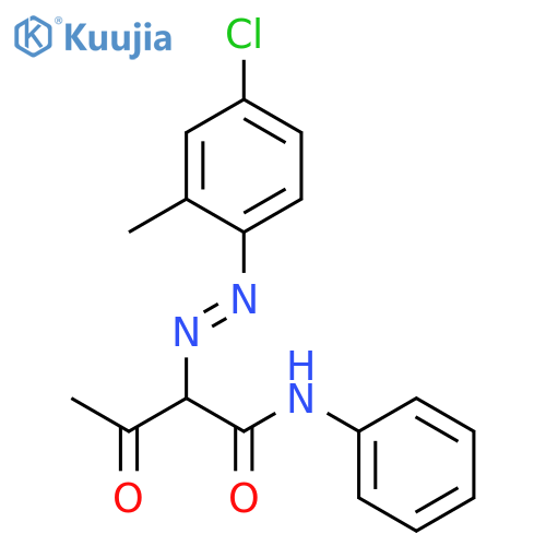 Butanamide,2-[2-(4-chloro-2-methylphenyl)diazenyl]-3-oxo-N-phenyl- structure