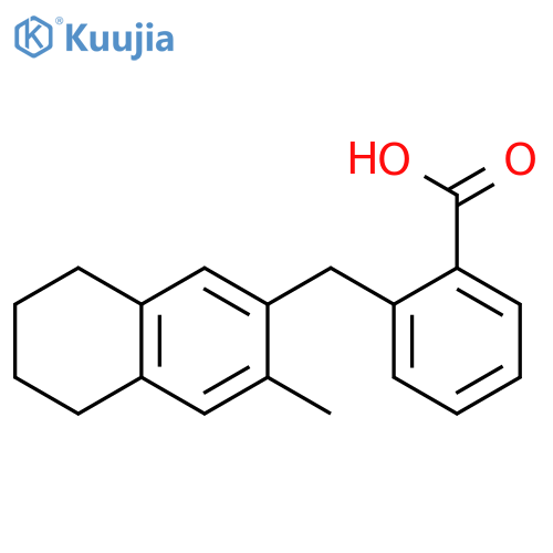 Benzoic acid, 2-[(5,6,7,8-tetrahydro-3-methyl-2-naphthalenyl)methyl]- structure