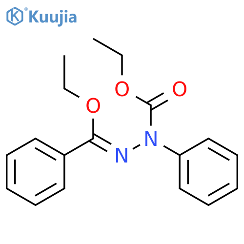 Hydrazinecarboxylic acid, (ethoxyphenylmethylene)phenyl-, ethyl ester structure