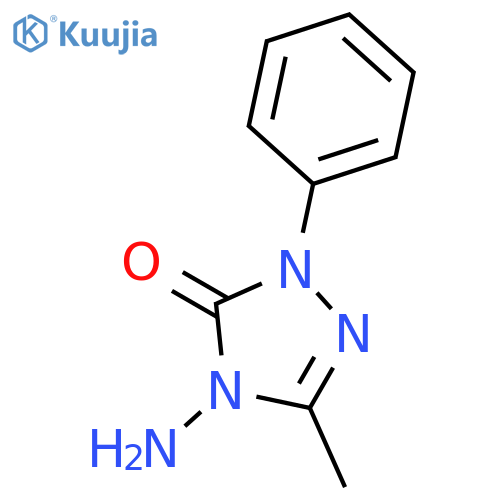 3H-1,2,4-Triazol-3-one, 4-amino-2,4-dihydro-5-methyl-2-phenyl- structure