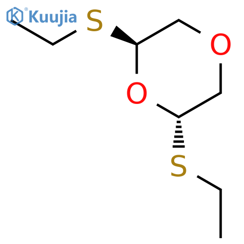 1,4-DIOXANE, 2,6-BIS(ETHYLTHIO)-, TRANS- structure