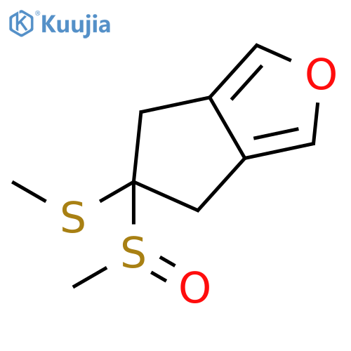 4H-Cyclopenta[c]furan, 5,6-dihydro-5-(methylsulfinyl)-5-(methylthio)- structure