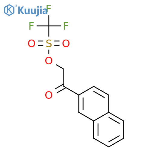 Methanesulfonic acid, trifluoro-, 2-(2-naphthalenyl)-2-oxoethyl ester structure