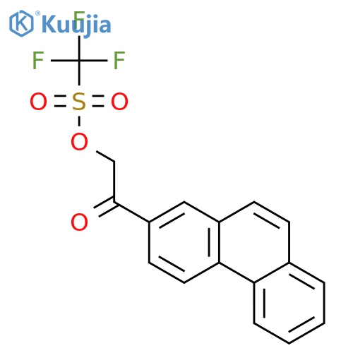 Methanesulfonic acid, trifluoro-, 2-oxo-2-(2-phenanthrenyl)ethyl ester structure
