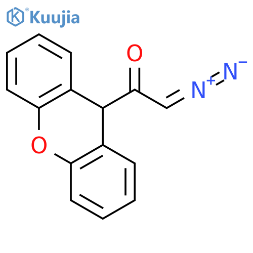 Ethanone, 2-diazo-1-(9H-xanthen-9-yl)- structure