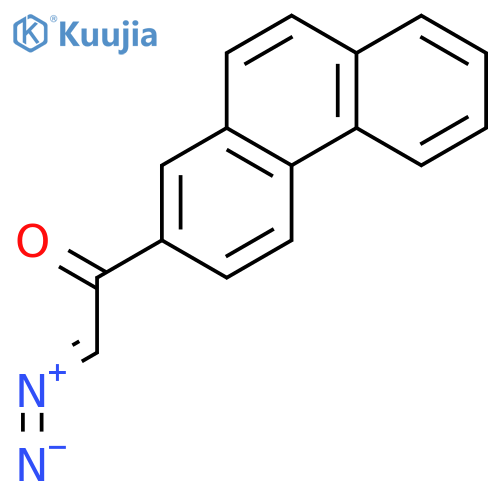 Ethanone, 2-diazo-1-(2-phenanthrenyl)- structure