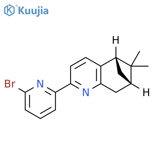 5,7-Methanoquinoline, 2-(6-bromo-2-pyridinyl)-5,6,7,8-tetrahydro-6,6-dimethyl-, (5S,7S)- structure