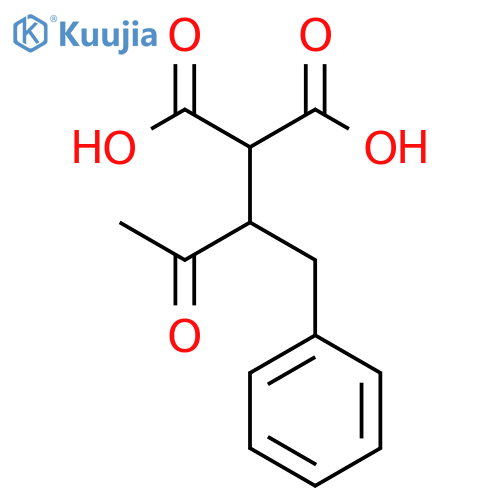 Propanedioic acid, [2-oxo-1-(phenylmethyl)propyl]- structure