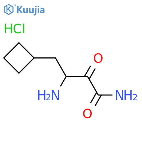 3-amino-4-cyclobutyl-2-oxo-butanamide;hydrochloride structure