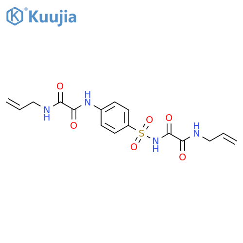 N-[(4-{[oxo(prop-2-en-1-ylamino)acetyl]amino}phenyl)sulfonyl]-N'-prop-2-en-1-ylethanediamide structure