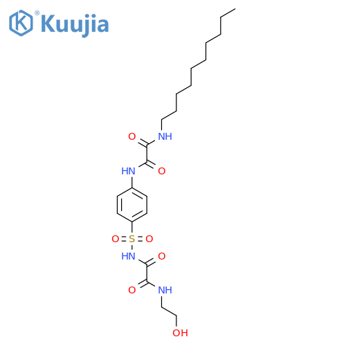 N-decyl-N'-[4-({[(2-hydroxyethyl)amino](oxo)acetyl}sulfamoyl)phenyl]ethanediamide structure