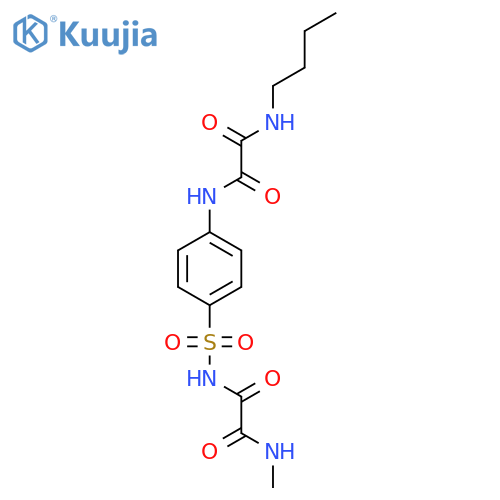 N-butyl-N'-(4-{[(methylamino)(oxo)acetyl]sulfamoyl}phenyl)ethanediamide structure