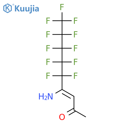 3-Nonen-2-one, 4-amino-5,5,6,6,7,7,8,8,9,9,9-undecafluoro- structure