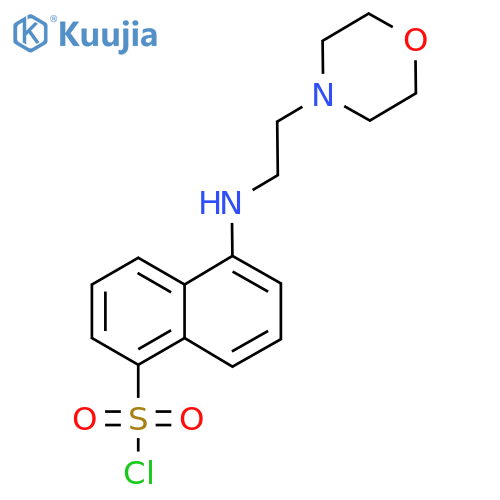 5-(2-Morpholin-4-ylethylamino)naphthalene-1-sulfonyl Chloride structure