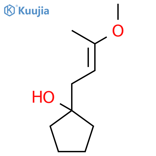CYCLOPENTANOL, 1-(3-METHOXY-2-BUTENYL)- structure