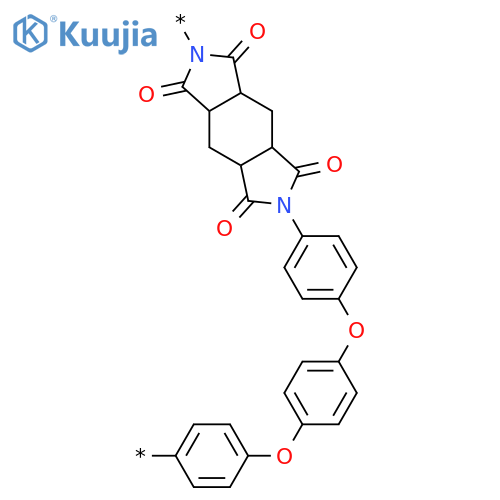 Poly[(3a,4,4a,5,7,7a,8,8a-octahydro-1,3,5,7-tetraoxobenzo[1,2-c:4,5-c']dipyrrole-2,6(1H,3H)-diyl)-1,4-phenyleneoxy-1,4-phenyleneoxy-1,4-phenylene] structure