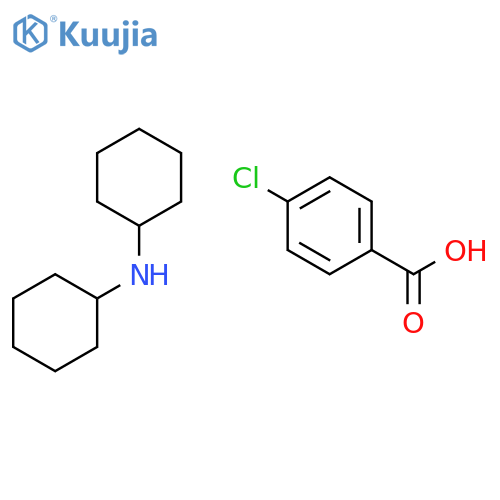 Benzoic acid, 4-chloro-, compd. with N-cyclohexylcyclohexanamine(1:1) structure