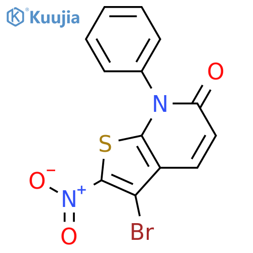 THIENO[2,3-B]PYRIDIN-6(7H)-ONE, 3-BROMO-2-NITRO-7-PHENYL- structure