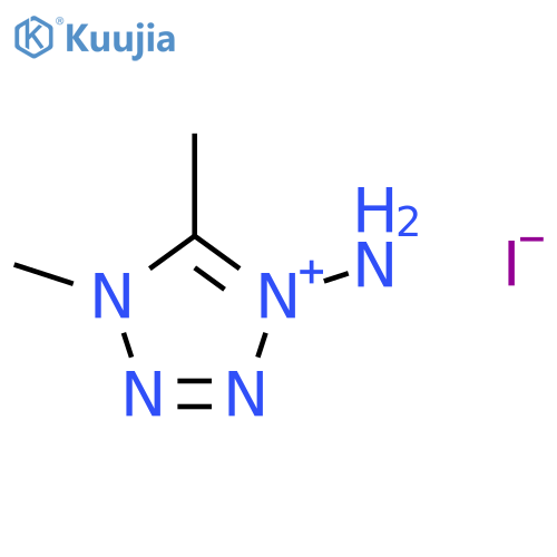 1H-Tetrazolium, 1-amino-4,5-dimethyl-, iodide structure