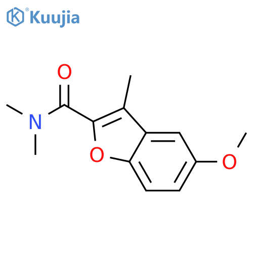 2-Benzofurancarboxamide, 5-methoxy-N,N,3-trimethyl- structure