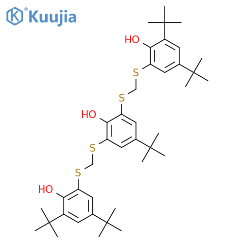 Phenol,2,6-bis[[[[3,5-bis(1,1-dimethylethyl)-2-hydroxyphenyl]thio]methyl]thio]-4-(1,1-dimethylethyl)- structure