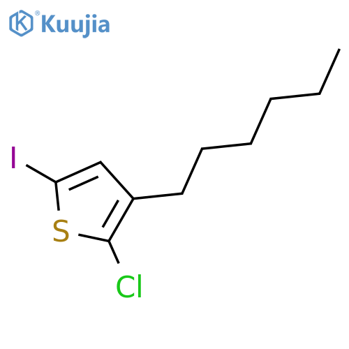Thiophene, 2-chloro-3-hexyl-5-iodo- structure