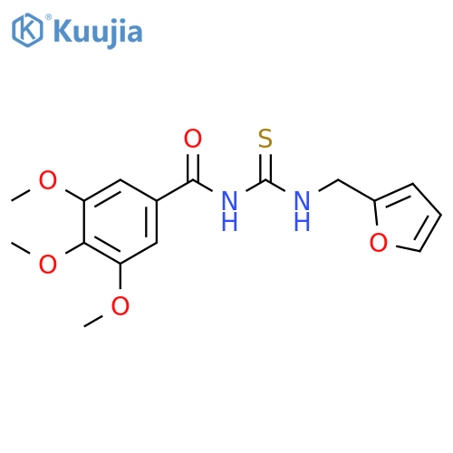 3-(furan-2-yl)methyl-1-(3,4,5-trimethoxybenzoyl)thiourea structure