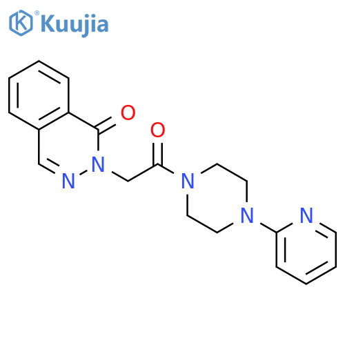 PIPERAZINE, 1-[(1-OXO-2(1H)-PHTHALAZINYL)ACETYL]-4-(2-PYRIDINYL)- structure
