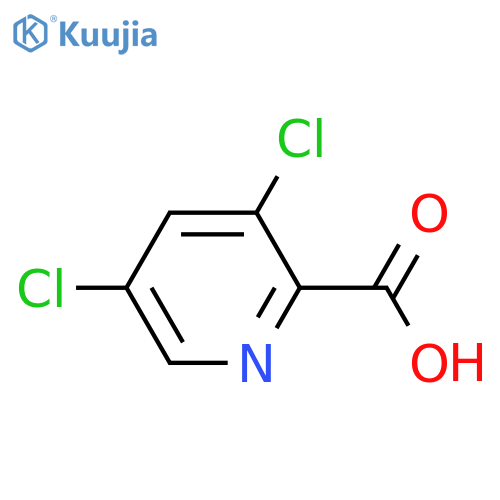 3,5-dichloropyridine-2-carboxylic acid structure