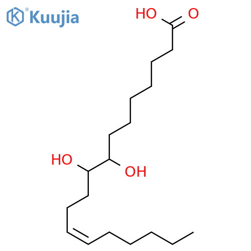 12-Octadecenoic acid, 8,9-dihydroxy-, (12Z)- structure