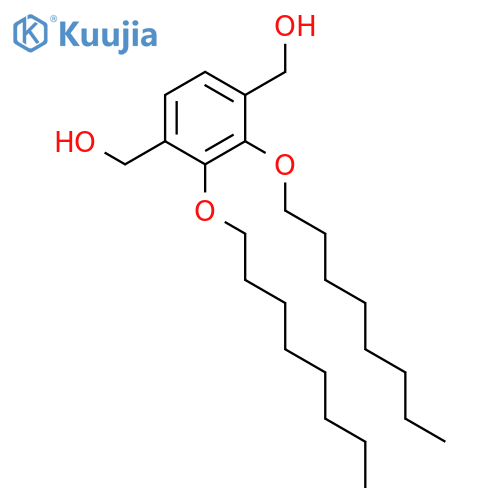 1,4-Benzenedimethanol, 2,3-bis(octyloxy)- structure