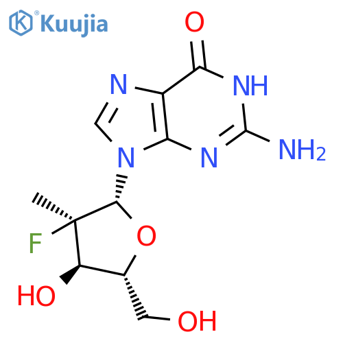 2'-deoxy-2'-fluoro-2'-C-Methylguanosine structure